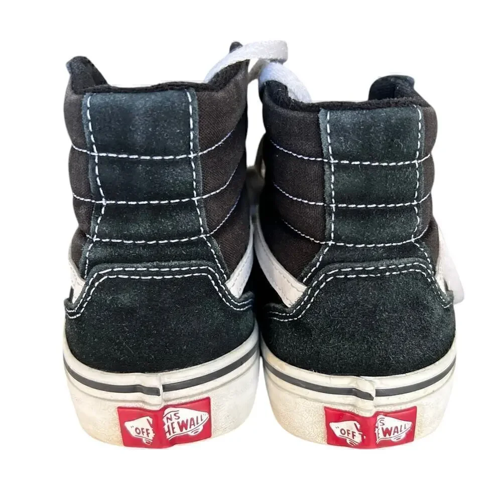 Vans Youth Sk8-Hi Black High Top Size 4